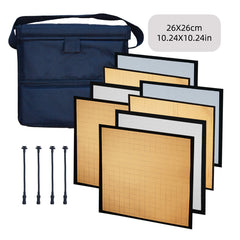 CRE-Flect reflector 26cm x 26cm gold & silver set - with grids