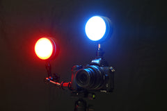 CEX3 mini RGB round LED Light - for Film, Studio - iPhone Synchronized